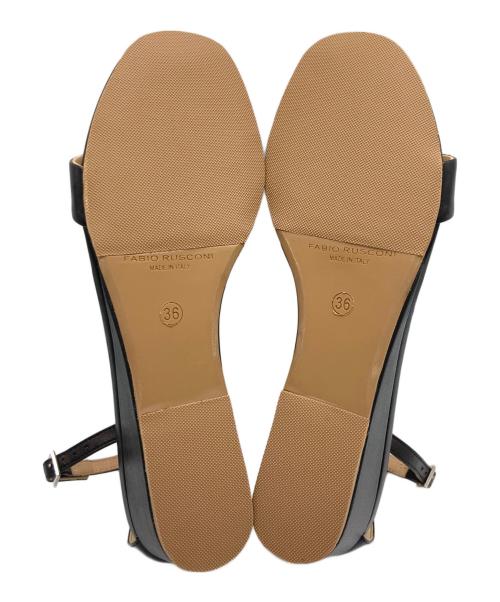 FABIO RUSCONI（ファビオルスコーニ）FABIO RUSCONI (ファビオルスコーニ) サンダル ブラック サイズ:36の古着・服飾アイテム