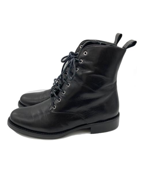 FABIO RUSCONI（ファビオルスコーニ）FABIO RUSCONI (ファビオルスコーニ) レザーブーツ ブラック サイズ:23cmの古着・服飾アイテム