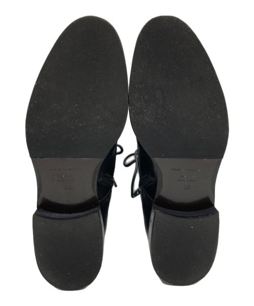 FABIO RUSCONI（ファビオルスコーニ）FABIO RUSCONI (ファビオルスコーニ) レザーブーツ ブラック サイズ:23cmの古着・服飾アイテム