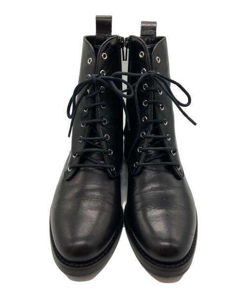 FABIO RUSCONI（ファビオルスコーニ）FABIO RUSCONI (ファビオルスコーニ) レザーブーツ ブラック サイズ:23cmの古着・服飾アイテム