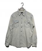 POLO RALPH LAURENポロ・ラルフローレン）の古着「ウエスタンシャツ」｜ブルー