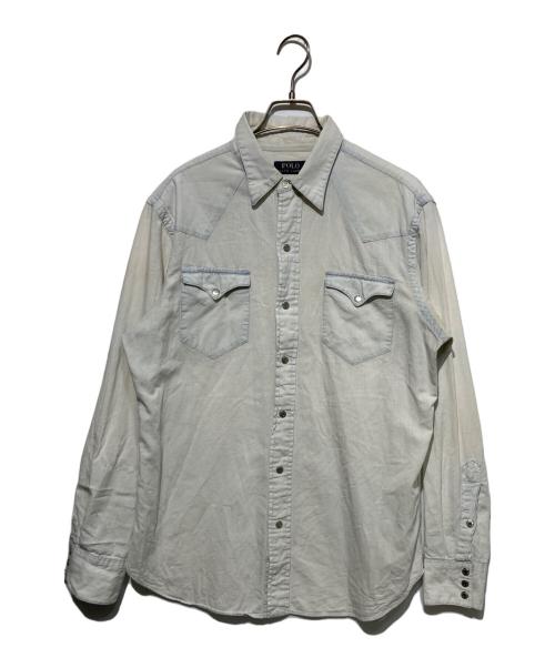 POLO RALPH LAUREN（ポロ・ラルフローレン）POLO RALPH LAUREN (ポロ・ラルフローレン) ウエスタンシャツ ブルー サイズ:Ｍの古着・服飾アイテム