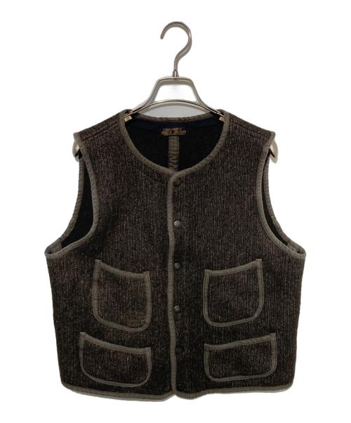 BROWN'S BEACH JACKET（ブラウンズビーチジャケット）BROWN'S BEACH JACKET (ブラウンズビーチジャケット) EARLY VEST ブラック サイズ:38の古着・服飾アイテム