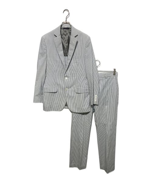 BROOKS BROTHERS（ブルックスブラザーズ）BROOKS BROTHERS (ブルックスブラザーズ) シアサッカーセットアップスーツ ブルー×ホワイト サイズ:36の古着・服飾アイテム