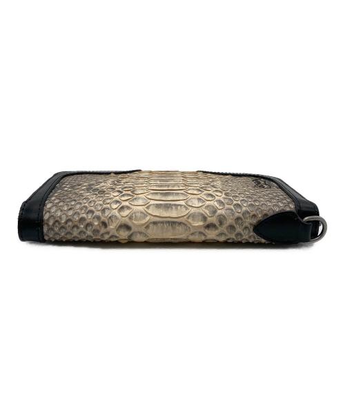 Norton（ノートン）Norton (ノートン) パイソンレザーロングウォレット グレーの古着・服飾アイテム