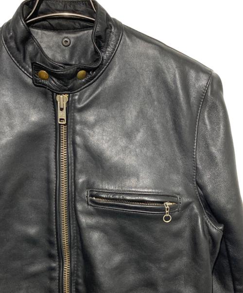 VANSON（バンソン）VANSON (バンソン) タイプBシングルライダースジャケット ブラック サイズ:38の古着・服飾アイテム