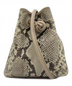 VASIC×martiniqueヴァジック×マルティニーク）の古着「Bond Mini パイソン柄 ショルダーバッグ」｜グレー