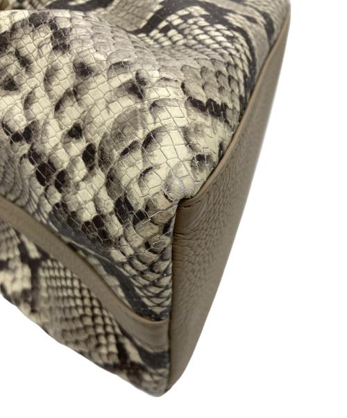 VASIC（ヴァジック）VASIC (ヴァジック) martinique (マルティニーク) Bond Mini パイソン柄 ショルダーバッグ グレーの古着・服飾アイテム