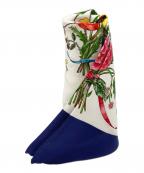 GUCCIグッチ）の古着「大判シルクスカーフ」｜ネイビー