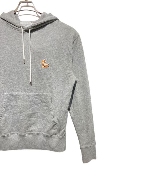 maison kitsune（メゾンキツネ）maison kitsune (メゾンキツネ) CHILLAX FOX PATCHプルオーバーパーカー グレー サイズ:Sの古着・服飾アイテム
