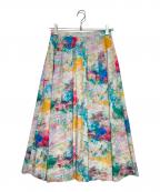 HERALBONYヘラルボニー）の古着「フレアスカート「無題(春)」」｜マルチカラー