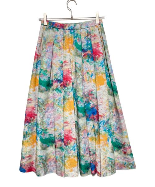 HERALBONY（ヘラルボニー）HERALBONY (ヘラルボニー) フレアスカート「無題(春)」 マルチカラー サイズ:Ｓの古着・服飾アイテム