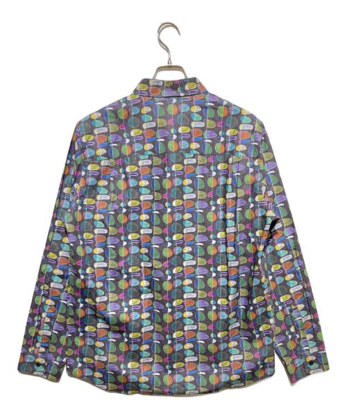 HERALBONY（ヘラルボニー）HERALBONY (ヘラルボニー) クラシックシャツ「無題」(葉っぱ) ブラウン サイズ:Mの古着・服飾アイテム