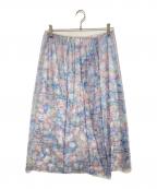 HERALBONYヘラルボニー）の古着「チュールスカート「かお」」｜マルチカラー