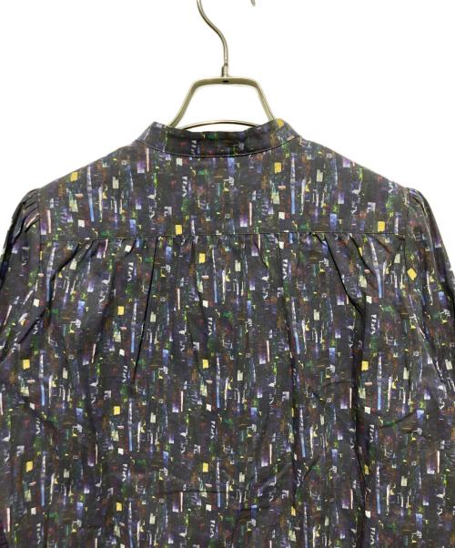 HERALBONY（ヘラルボニー）HERALBONY (ヘラルボニー) 海柄バンドカラーシャツ ネイビー サイズ:SMの古着・服飾アイテム