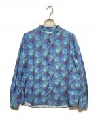 HERALBONYヘラルボニー）の古着「バンドカラーシャツ」｜ブルー