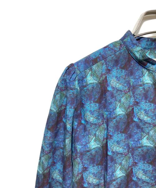 HERALBONY（ヘラルボニー）HERALBONY (ヘラルボニー) バンドカラーシャツ ブルー サイズ:MLの古着・服飾アイテム