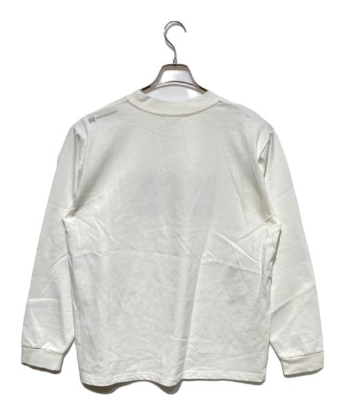 HERALBONY（ヘラルボニー）HERALBONY (ヘラルボニー) ロングスリーブTシャツ「無題」 ホワイト サイズ:Lの古着・服飾アイテム