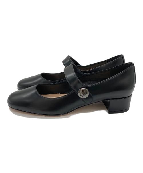 Christian Dior（クリスチャン ディオール）Christian Dior (クリスチャン ディオール) レザーストラップパンプス ブラック サイズ:36 1/2の古着・服飾アイテム