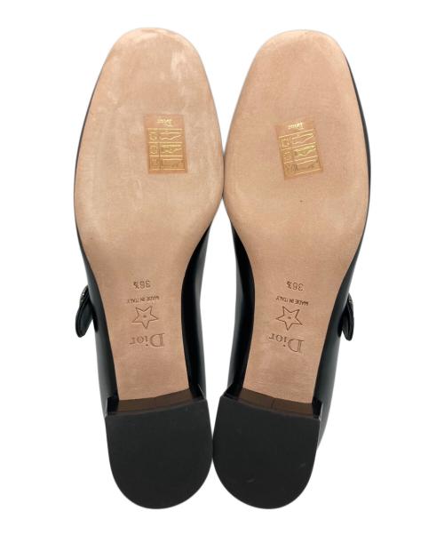 Christian Dior（クリスチャン ディオール）Christian Dior (クリスチャン ディオール) レザーストラップパンプス ブラック サイズ:36 1/2の古着・服飾アイテム