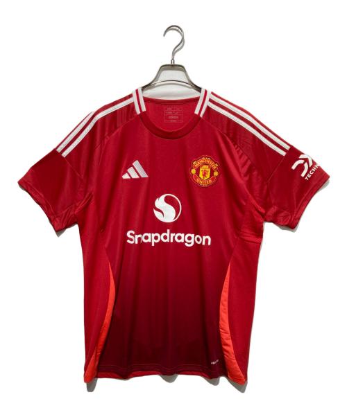 adidas（アディダス）adidas (アディダス) ゲームシャツ レッド サイズ:３ＸＬの古着・服飾アイテム