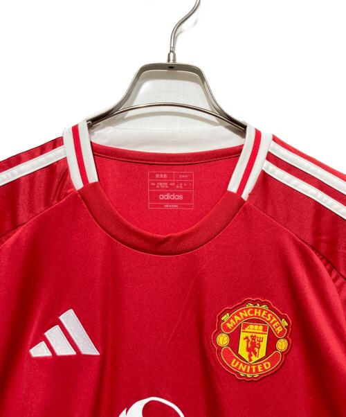 adidas（アディダス）adidas (アディダス) ゲームシャツ レッド サイズ:３ＸＬの古着・服飾アイテム