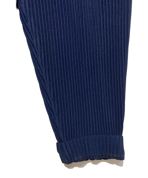 HOMME PLISSE ISSEY MIYAKE（オム プリッセ イッセイ ミヤケ）HOMME PLISSE ISSEY MIYAKE (オム プリッセ イッセイ ミヤケ) プリーツパンツ ネイビー サイズ:1の古着・服飾アイテム