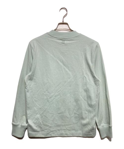 AMI Alexandre Mattiussi（アミアレクサンドルマテュッシ）AMI Alexandre Mattiussi (アミアレクサンドルマテュッシ) ワンポイントロゴクルーネックカットソー グリーン サイズ:Ｓの古着・服飾アイテム