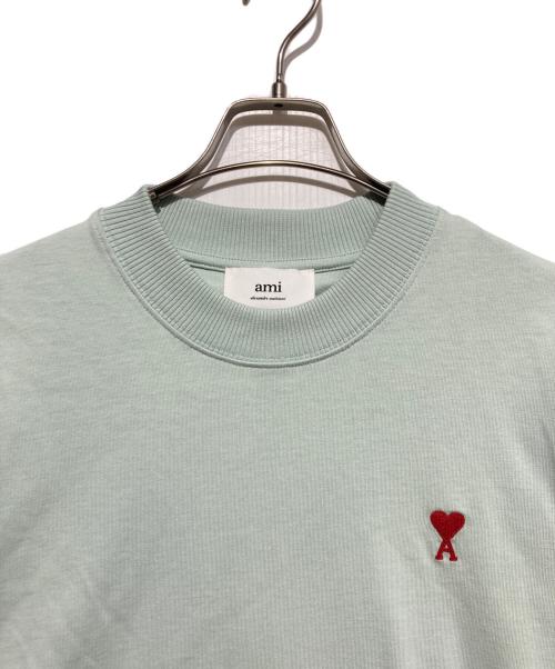 AMI Alexandre Mattiussi（アミアレクサンドルマテュッシ）AMI Alexandre Mattiussi (アミアレクサンドルマテュッシ) ワンポイントロゴクルーネックカットソー グリーン サイズ:Ｓの古着・服飾アイテム