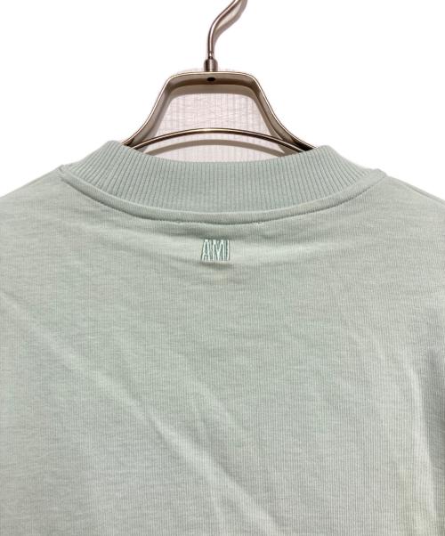 AMI Alexandre Mattiussi（アミアレクサンドルマテュッシ）AMI Alexandre Mattiussi (アミアレクサンドルマテュッシ) ワンポイントロゴクルーネックカットソー グリーン サイズ:Ｓの古着・服飾アイテム