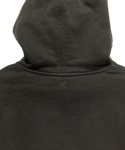 AMI Alexandre Mattiussi（アミアレクサンドルマテュッシ）AMI Alexandre Mattiussi (アミアレクサンドルマテュッシ) ワンポイントロゴパーカー ブラック サイズ:Mの古着・服飾アイテム