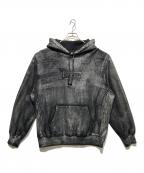 SUPREME×MM6 Maison Margielaシュプリーム×エムエムシックスメゾンマルジェラ）の古着「Foil Box Logo Hooded Sweatshirt」｜ブラック