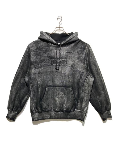 SUPREME（シュプリーム）SUPREME (シュプリーム) MM6 Maison Margiela (エムエムシックスメゾンマルジェラ) Foil Box Logo Hooded Sweatshirt ブラック サイズ:Mの古着・服飾アイテム