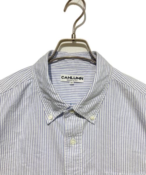 CAHLUMN（カウラム）CAHLUMN (カウラム) Magazine Pocket Oxford B.D Shirt ブルー サイズ:XXLの古着・服飾アイテム