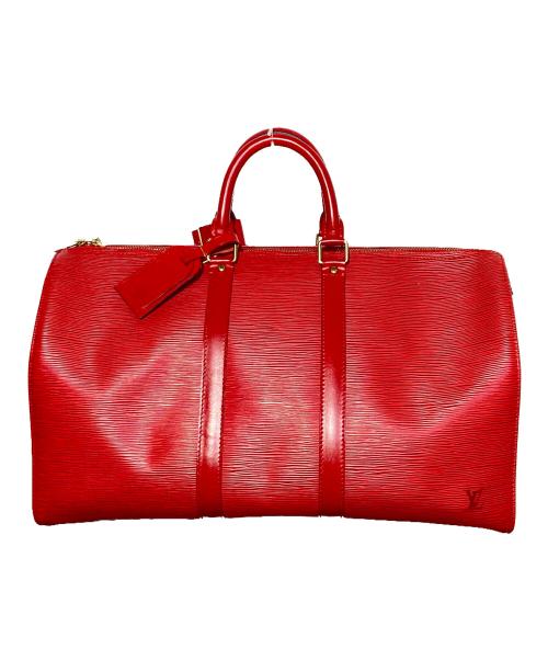 LOUIS VUITTON（ルイ ヴィトン）LOUIS VUITTON (ルイ ヴィトン) キーポル45トラベルバッグ レッドの古着・服飾アイテム