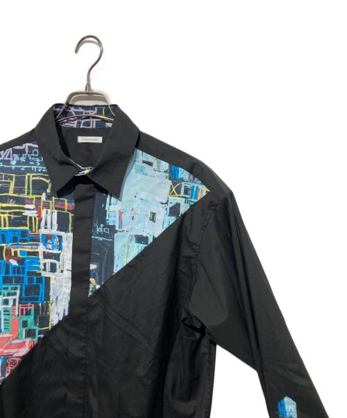 HERALBONY（ヘラルボニー）HERALBONY (ヘラルボニー) デザインシャツ 「迷路」 ブラック サイズ:FREEの古着・服飾アイテム