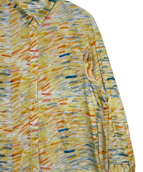 HERALBONY（ヘラルボニー）HERALBONY (ヘラルボニー) シャツワンピース「川面の朝」 イエロー サイズ:Fの古着・服飾アイテム