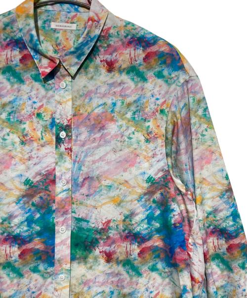 HERALBONY（ヘラルボニー）HERALBONY (ヘラルボニー) シャツワンピース「無題（春）」 マルチカラー サイズ:FREEの古着・服飾アイテム