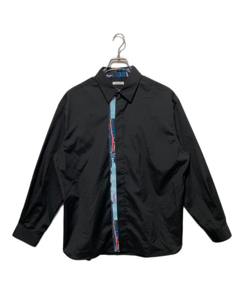 HERALBONY（ヘラルボニー）HERALBONY (ヘラルボニー) デザインシャツ（フライフロント） 「迷路」 ブラック サイズ:FREEの古着・服飾アイテム