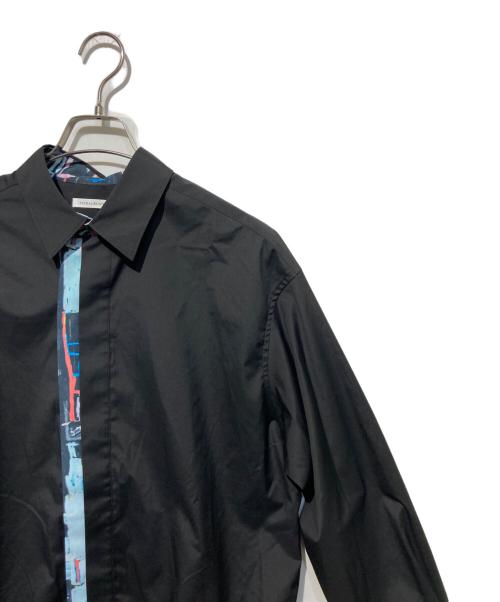 HERALBONY（ヘラルボニー）HERALBONY (ヘラルボニー) デザインシャツ（フライフロント） 「迷路」 ブラック サイズ:FREEの古着・服飾アイテム