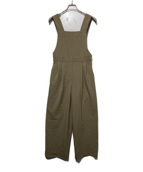 CLANE（クラネ）CLANE (クラネ) BACK RIBBON SUSPENDER SALOPETTE カーキの古着・服飾アイテム