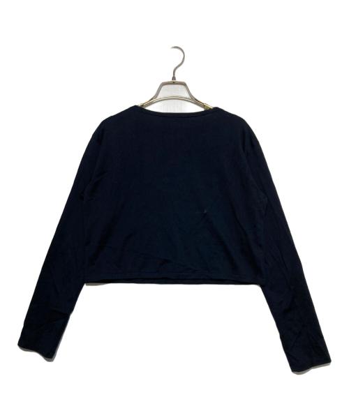 AURALEE（オーラリー）AURALEE (オーラリー) COTTON JERSEY BOAT NECK P/O ネイビーの古着・服飾アイテム