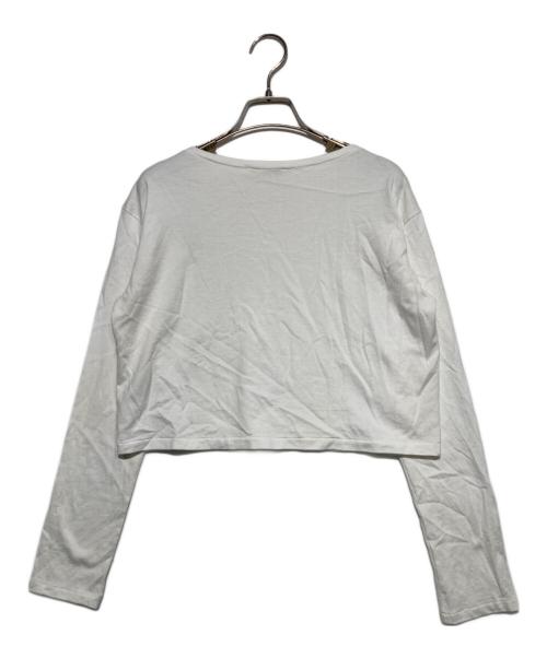 AURALEE（オーラリー）AURALEE (オーラリー) COTTON JERSEY BOAT NECK P/O ホワイトの古着・服飾アイテム