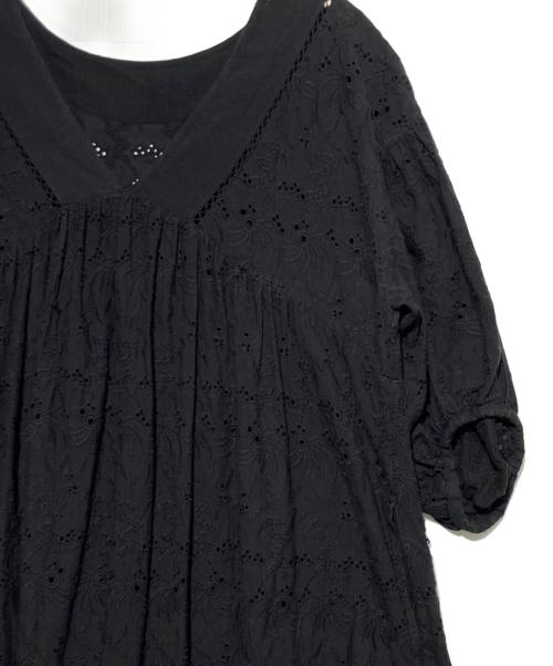 freada（フリーダ）Freada (フリーダ) インドシフリ刺繍2WAYワンピース ブラック サイズ:Freeの古着・服飾アイテム