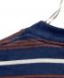 中古・古着 plllllleeeasse (プリーズ) multi stripe long sleeve pocket tee ネイビー サイズ:M：7000円
