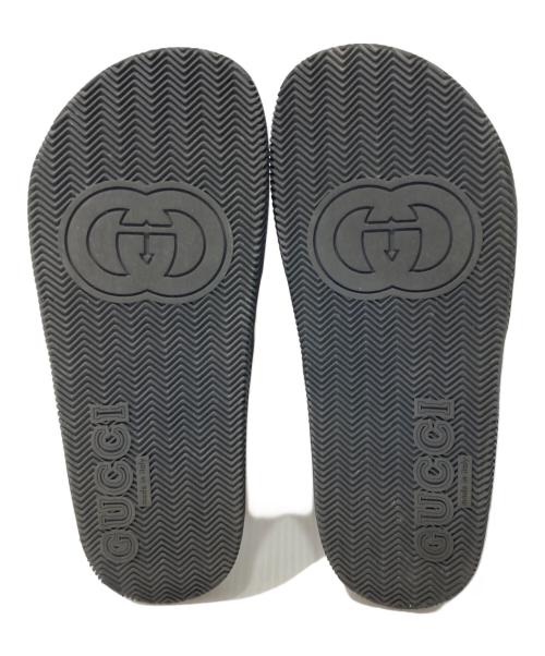 GUCCI（グッチ）GUCCI (グッチ) シェリーラインスライドサンダル ブラック サイズ:8の古着・服飾アイテム