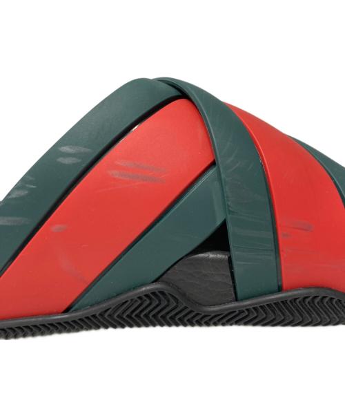 GUCCI（グッチ）GUCCI (グッチ) シェリーラインスライドサンダル ブラック サイズ:8の古着・服飾アイテム