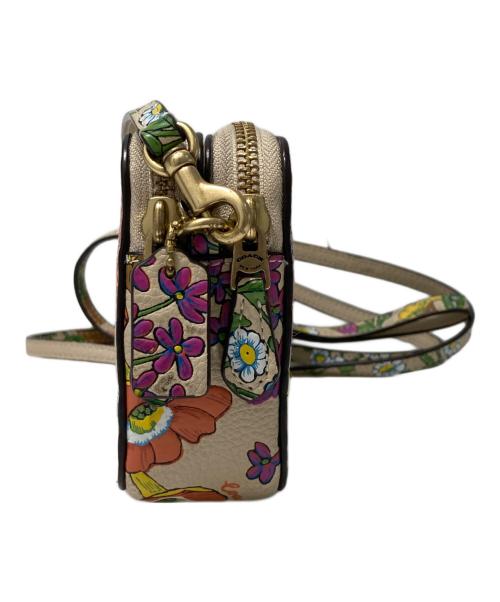 COACH（コーチ）COACH (コーチ) キラ クロスボディ・フローラル プリント ショルダーバッグ ベージュの古着・服飾アイテム