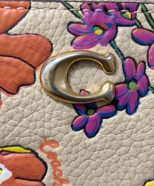 COACH（コーチ）COACH (コーチ) キラ クロスボディ・フローラル プリント ショルダーバッグ ベージュの古着・服飾アイテム