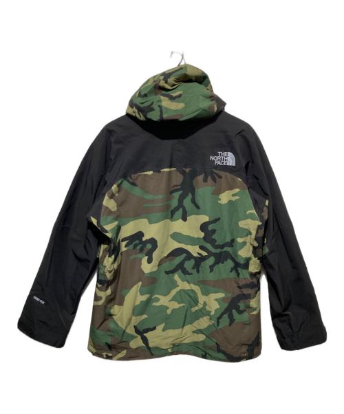 THE NORTH FACE（ザ ノース フェイス）THE NORTH FACE (ザ ノース フェイス) NOVELTY MOUNTAIN JACKET グリーン×ブラック サイズ:Lの古着・服飾アイテム
